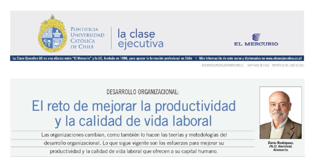 productividad y la calidad de vida laboral