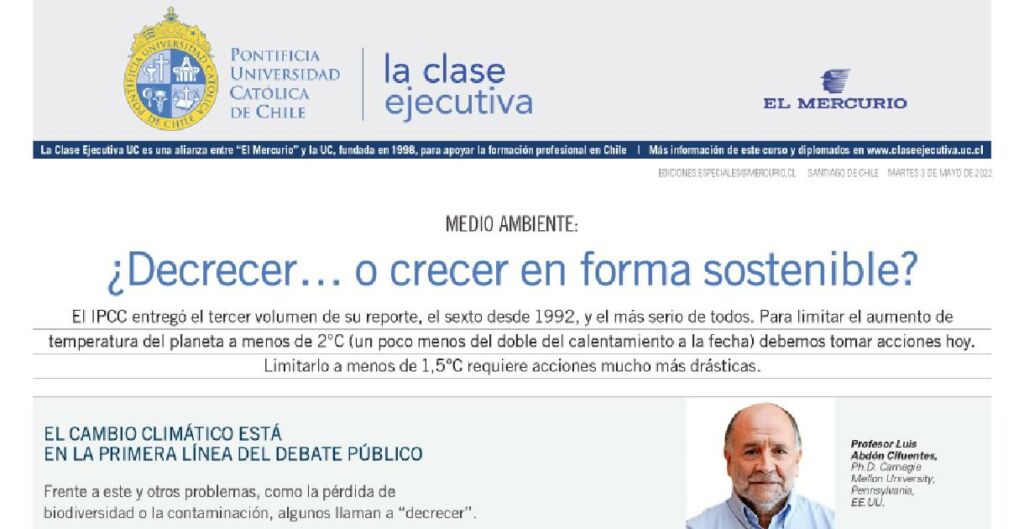 medio ambiente, crecer en forma sostenible