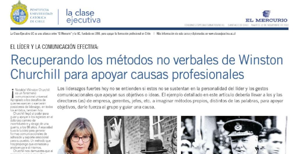 métodos no verbales de Winston Churchill, comunicación efectiva