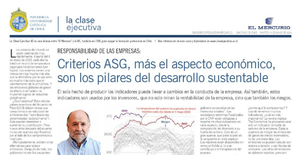 Sostenibilidad socioambiental, criterios ASG